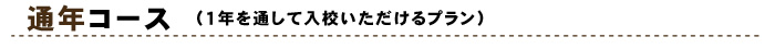 通年コース